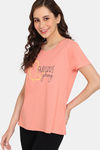 Rosaline Mystic Town Knit Cotton Top (Pack of 2) - Green Orange — thumbnail 3